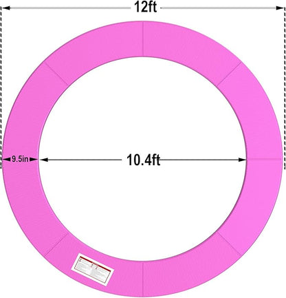 LANGXUN Universal Trampoline Repalcement Safety Pad, 8ft 10ft 12ft 14ft 15ft 16ft Waterproof