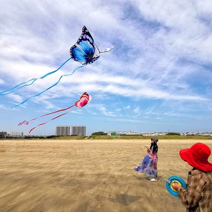 Mint's Colorful Life Butterfly Kite for Kids & Adults Easy to Fly, Large Single Line Kites with
