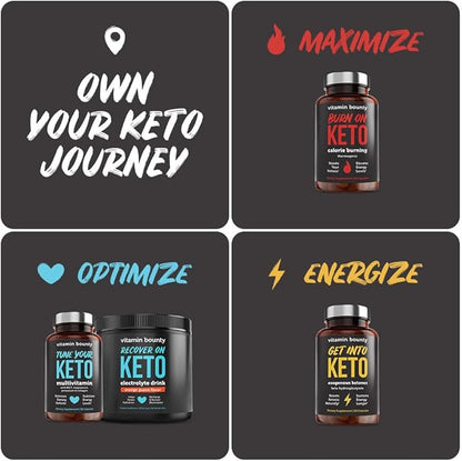 Vitamin Bounty Premium Raspberry Ketones Supplement - Keto Pills for Weight Loss - Promotes Ketosis