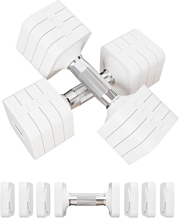 15LB 20LB 40LB 50LB Adjustable Dumbbell Set Free Weights Dumbbells Set for Women Men Hand Weights