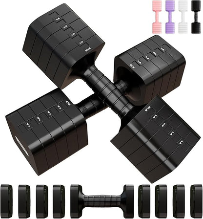 Adjustable Dumbbell Set for Women Men 16LB 20LB Hand Weights Dumbbells Sets Woman Exercise Fitness