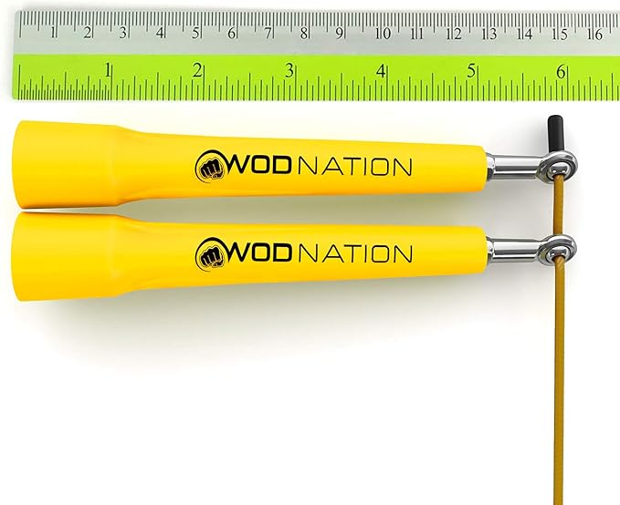 WOD Nation Adjustable Speed Jump Rope For Men, Women & Children - Blazing Fast Fitness Skipping