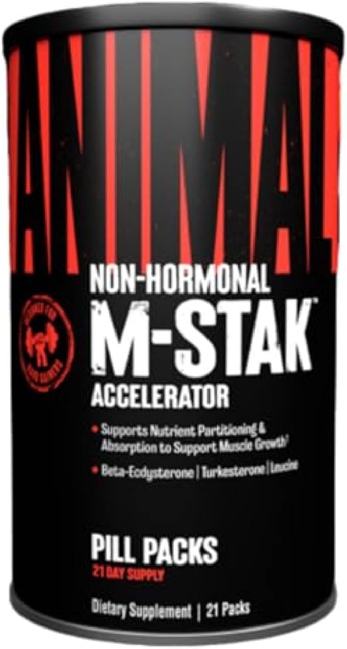 Animal M-Stak - Muscle Builder and Anabolic Mass Gainer Supplement for Bodybuilding - Lean Muscle