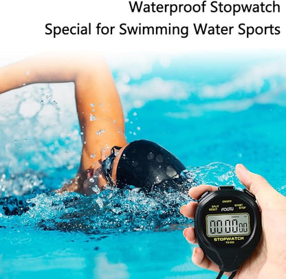 FCXJTU Digital Simple Stopwatch Timer, No Bells, No Alarm, Simple Basic Operation, Silent, Clear