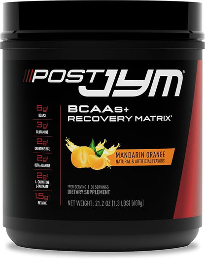 JYM Supplement Science Post JYM Active Matrix Mandarin Orange Amino Recovery Powder Pure Creatine