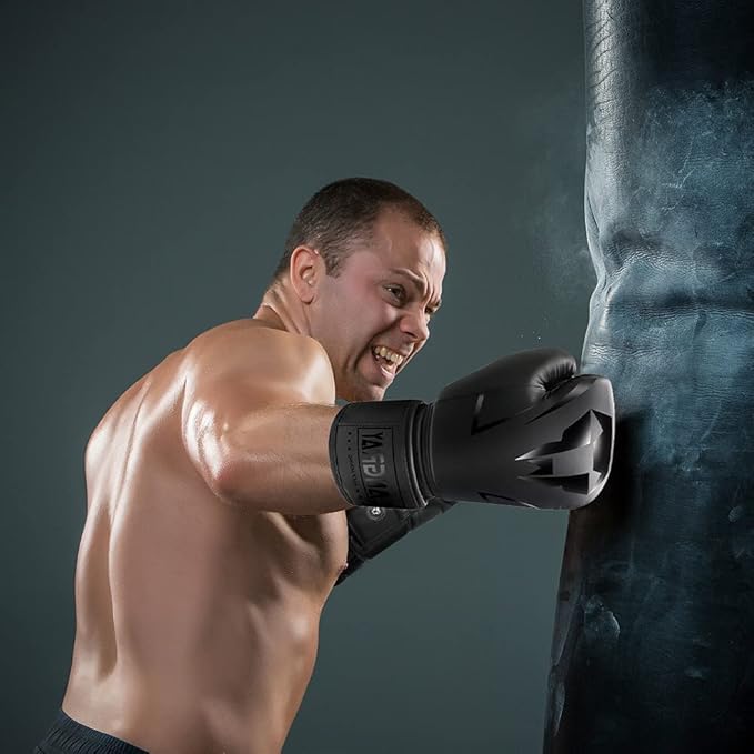 Punch Bag Training Gloves, LangRay MMA Grappling Gloves for Sparring Martial Arts Boxing Training