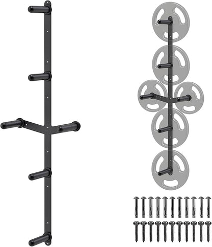 "Kipika Weight Plate Storage Rack - Wall Mounted Weight Plate Holder with Durable Steel