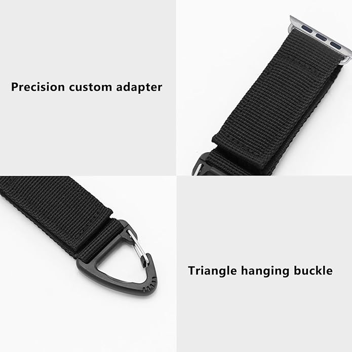 Tactical Duty Belt Keychain Compatible with Apple Watch 38mm 40mm 41mm 42mm 44mm 45mm 46mm 49mm