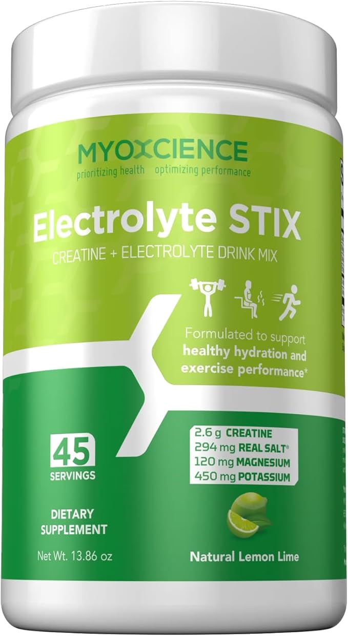 MYOXCIENCE Electrolyte STIX | Creatine Electrolyte Powder | Recovery from Exercise & Muscle