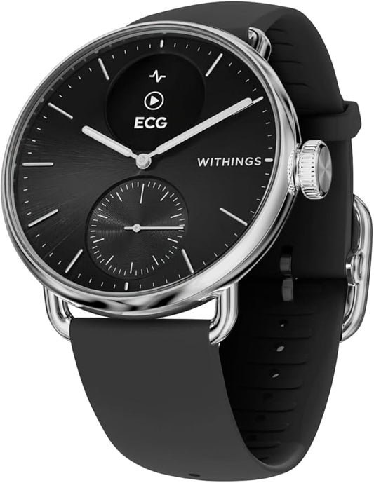Withings ScanWatch 2 - Hybrid Smart Watch, Heart Rate Monitoring, Fitness Tracker, Cycle Tracker