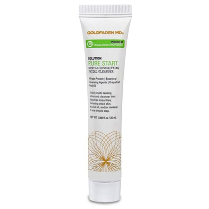 GOLDFADEN MD Pure Start Gentle Detoxifying Natural Facial Cleanser Grapefruit Peel Oil, Organic Red