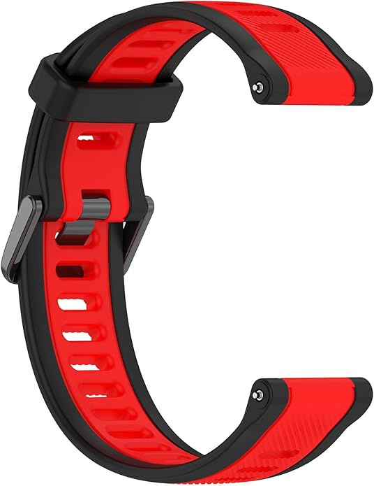 Compatible with Garmin Forerunner 165 Watch Band, 20mm Width Silicone Replacement Bands for Garmin