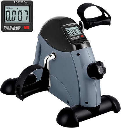 Mini Exercise Bike, AGM Under Desk Bike Pedal Exerciser Foot Cycle Arm & Leg Pedal Exerciser with