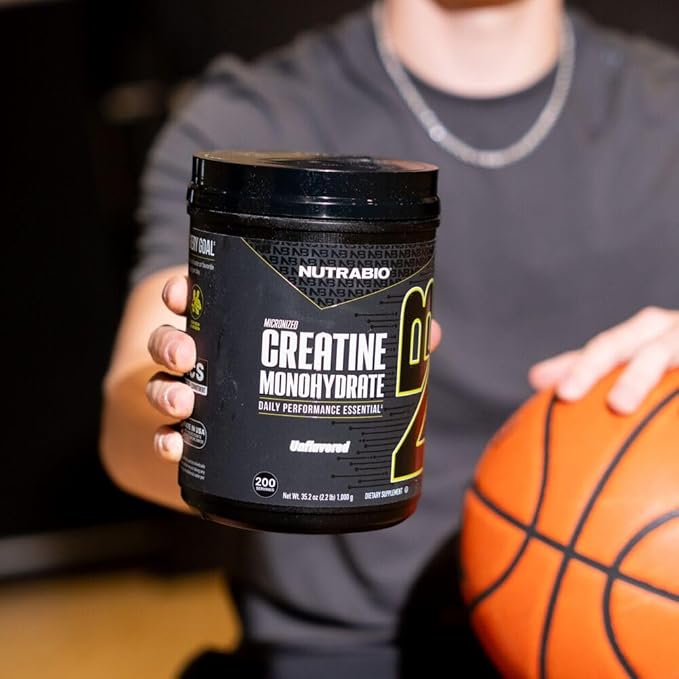 NutraBio Pure Micronized Creatine Monohydrate Powder Supplement, Unflavored, (1000 g) - Supports
