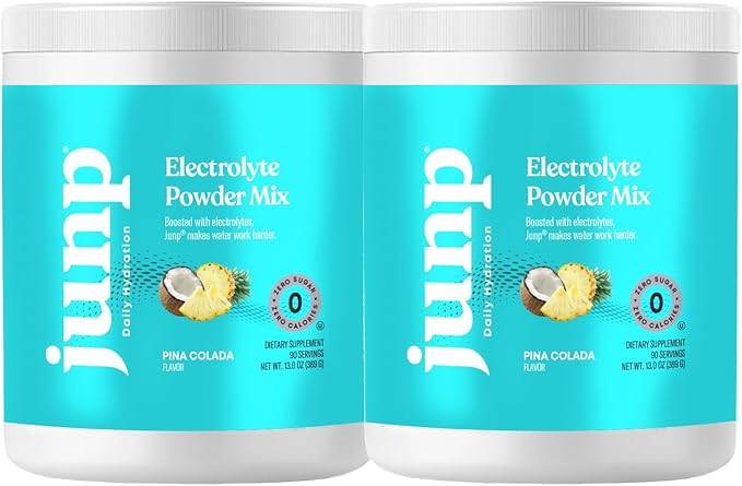 JUNP Electrolytes Powder No Sugar No Carbs – Pina Colada Coconut Pineapple Drink Mix - Potassium &