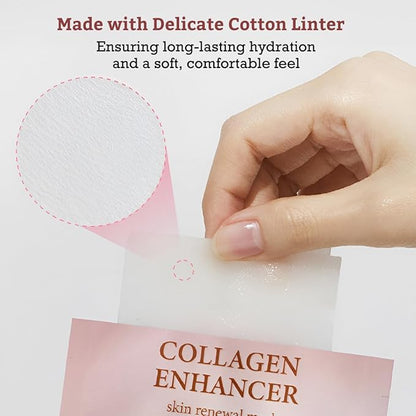 LEADERS Collagen Enhancer Skin Renewal Mask ??Boosts Elasticity, Firmness & Hydration for a Plump