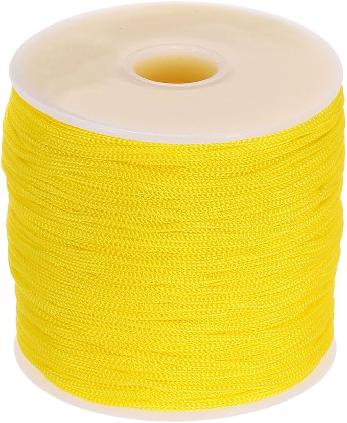 MECCANIXITY 1/16 Inch Polypropylene Rope Braided Ropes, 328ft Nylon Rope Hollow Utility Cord for