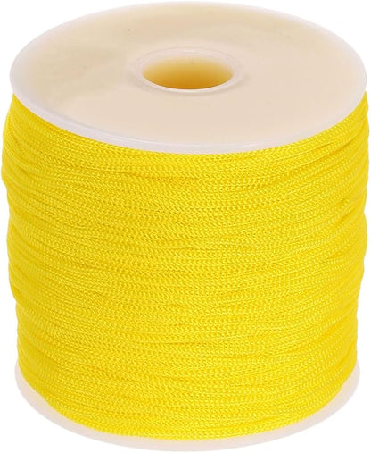 MECCANIXITY 1/16 Inch Polypropylene Rope Braided Ropes, 328ft Nylon Rope Hollow Utility Cord for