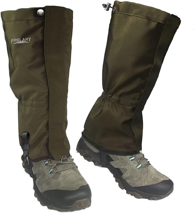 Frelaxy Leg Gaiters Ultra HIGH-Performance Hunting Gaiters, 100% Waterproof Hiking Gaiters with