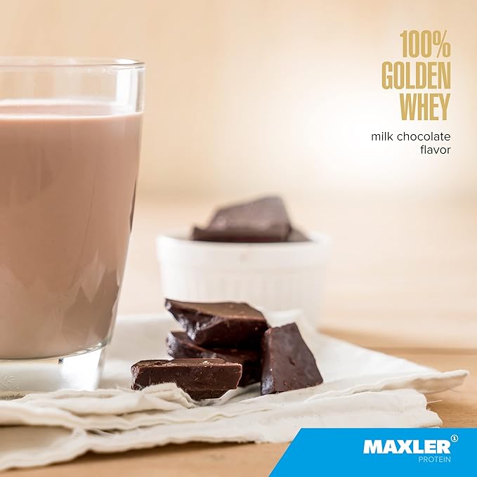 Maxler 100% Golden Whey Protein - 22g Protein per Serving - Premium Whey Protein Powder for Pre