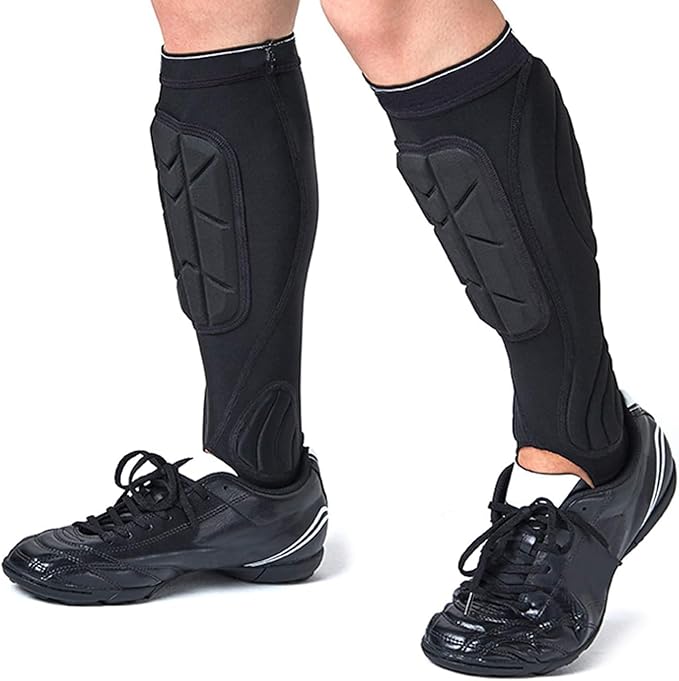 Soccer Shin Guards, Soccer Protective Gear with Calf and Ankle Pads, Shin Guard Pads for Youth and