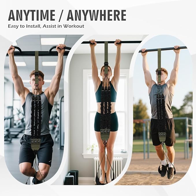 LEEKEY Resistance Bands, Exercise Bands with Handles,Pull Up Assist Bands - Bands for Working