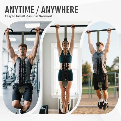 LEEKEY Resistance Bands, Exercise Bands with Handles,Pull Up Assist Bands - Bands for Working