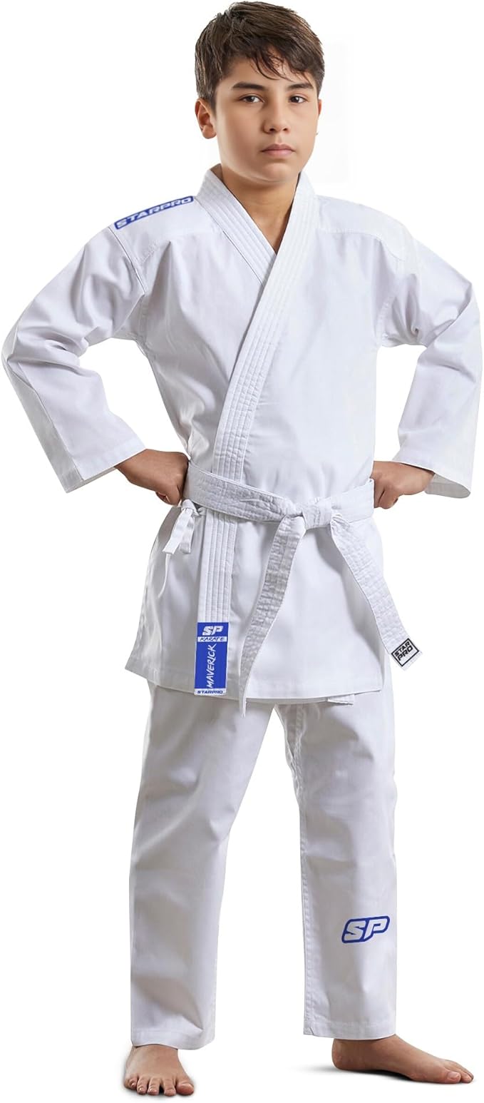 Starpro Karate Gi for Kids & Adults – Lightweight Uniform with Jacket Pants & Free Belt – Ideal for
