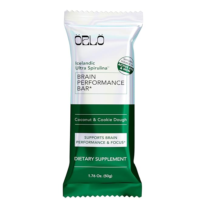 ORLO BRAIN PERFORMANCE BAR ??Vegan Protein Bars for Brain & Energy Support ??Focus & Memory, Pre &