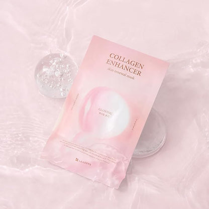 LEADERS Collagen Enhancer Skin Renewal Mask ??Boosts Elasticity, Firmness & Hydration for a Plump