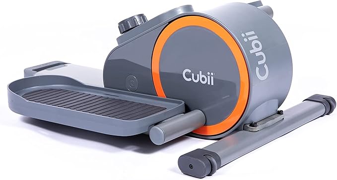 Cubii GO - Under Desk Elliptical Bike Pedal Exerciser, with LCD Fitness Tracker Screen, Adjustable