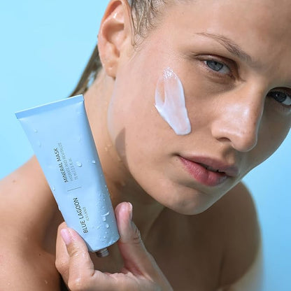 Blue Lagoon Hydrating Overnight Mineral Face Mask, Lightweight Gel Mask For Intense Hydration &