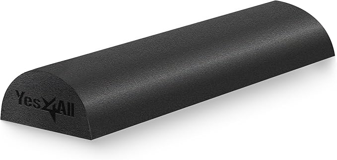 Yes4All Medium Firm Half Foam Rollers for Post-Workout Relaxation, 12/18/24/36 inch PE Foam Roll