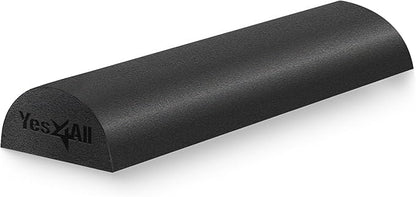 Yes4All Medium Firm Half Foam Rollers for Post-Workout Relaxation, 12/18/24/36 inch PE Foam Roll