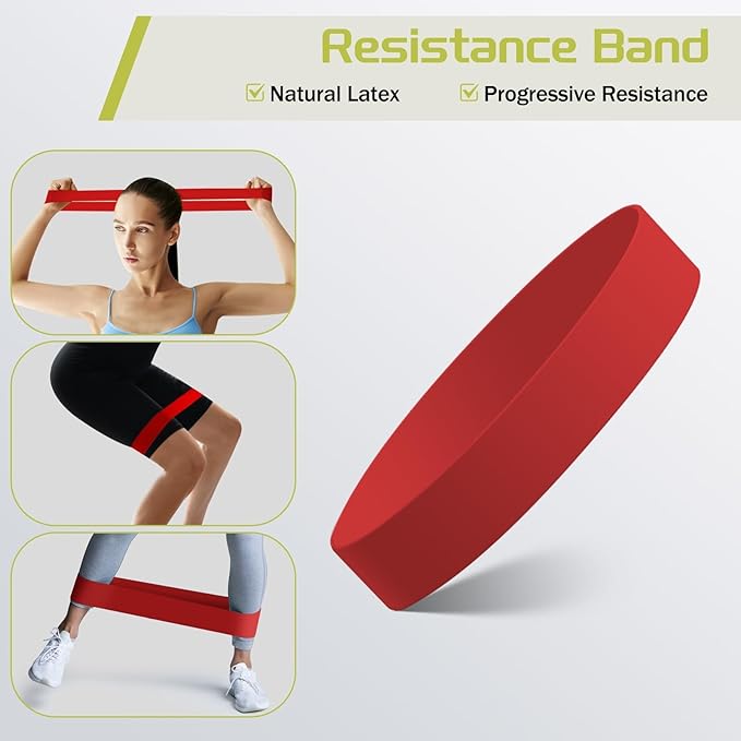 5-in-1 Foam Roller Set, Massage Roller Stick, Massage Ball, Resistance Band for Deep Muscle