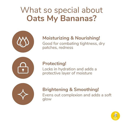 FACETORY K Beauty Face Mask Skin Care - OATS MY BANANAS CALMING Sheet Mask with Oat Extract | Milky