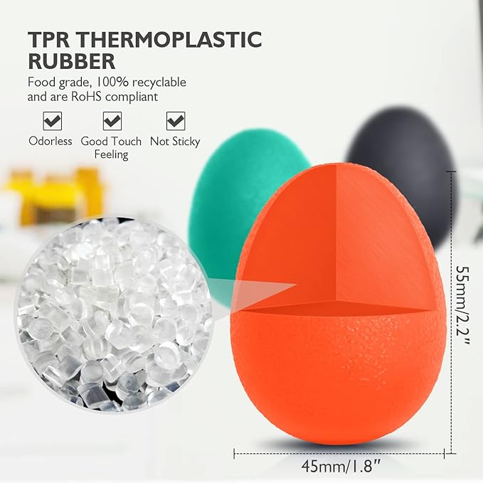 Peradix Hand Grip Strength Trainer, Stress Relief Ball for Adults and Kids, Wrist Rehab Therapy