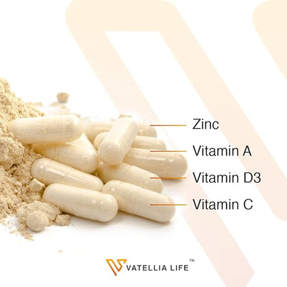Immune Up High-Absorption Vitamin C, D3, A + Zinc | Immune Support | Improve Cellular Health |