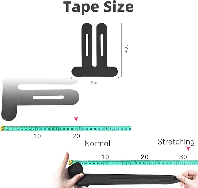 IEADEN Precut Kinesiology Tape for Knees, 20 Pcs, 5 Colors - Knee Support & Stability, Knee Pain