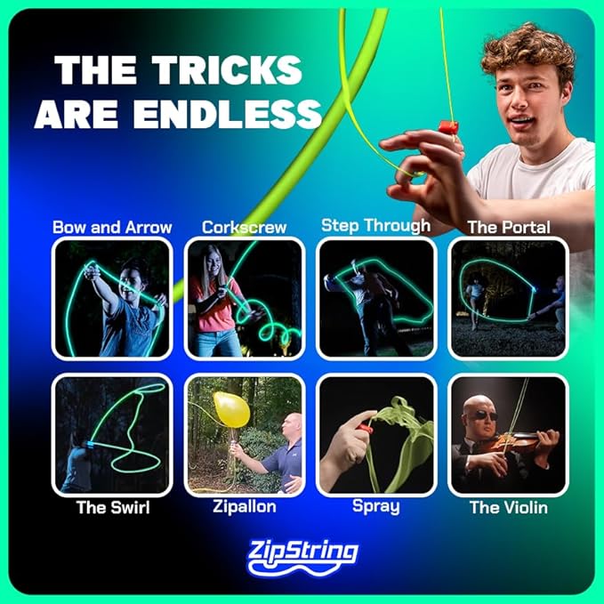 Luma - The Patented Glow-in-The-Dark Toy That Flies a Loop of String, Creates Endless Shapes and