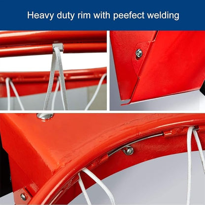 Professional 180º Heavy Duty Breakaway Basketball Rim，18 inch Single Spring Flex Rim Goal