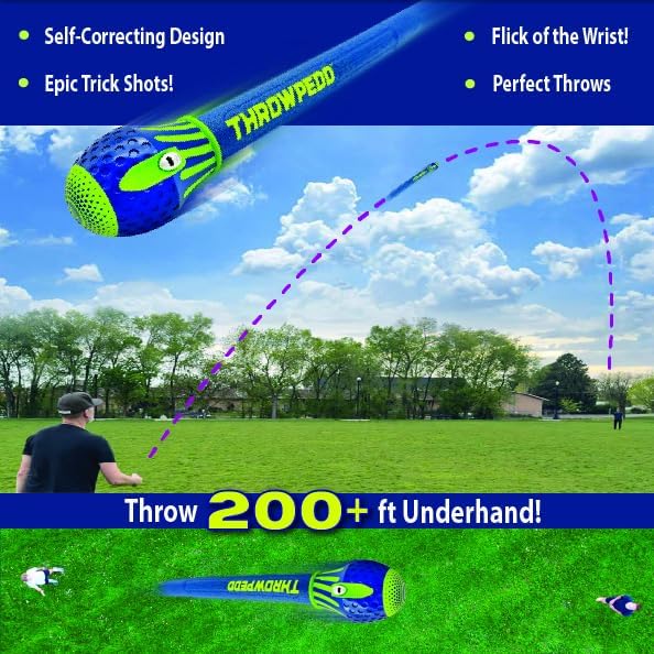 GETMOVIN SPORTS THROWPEDO - The Ultimate Long-Distance Underhand Throw and Catch Game with