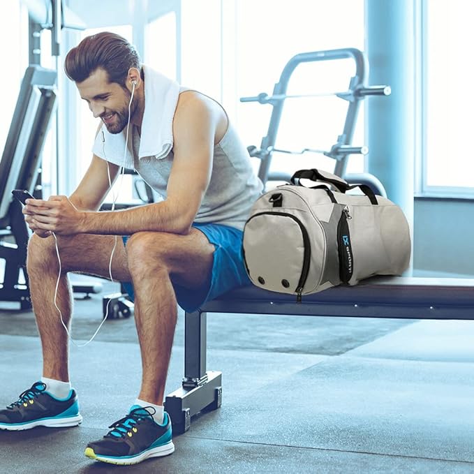 INOXTO Small Sports Gym Bag，Travel Duffel Bag with Dry Wet Pocket and Shoes Compartment for Women