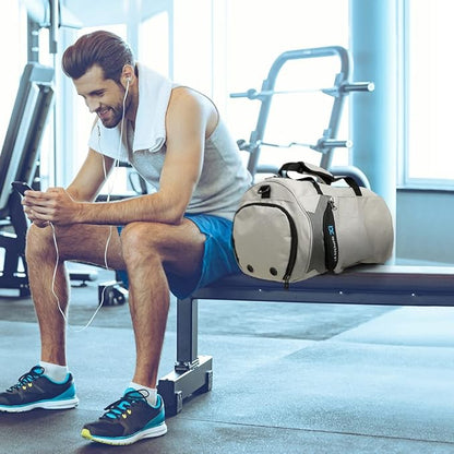 INOXTO Small Sports Gym Bag，Travel Duffel Bag with Dry Wet Pocket and Shoes Compartment for Women