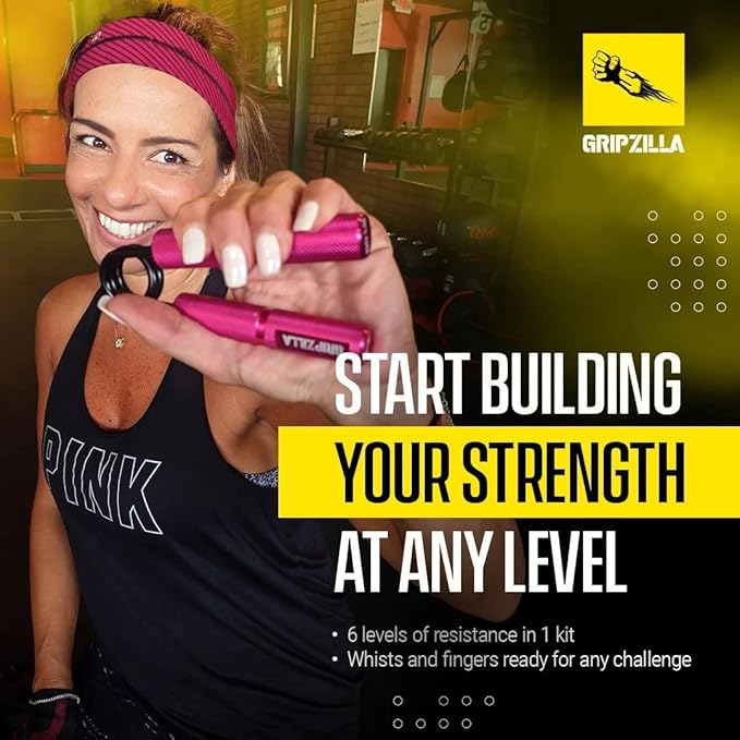 GRIPZILLA Grip Strength Trainer 50-300lb, Hand Gripper Strengthener Workout Kit,Metal No Slip Heavy