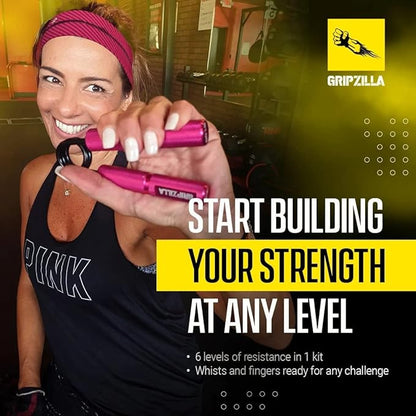 GRIPZILLA Grip Strength Trainer 50-300lb, Hand Gripper Strengthener Workout Kit,Metal No Slip Heavy