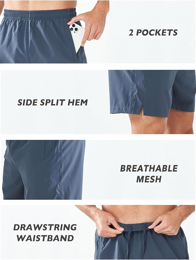 NORTHYARD Men's Running Athletic Shorts 5'' Workout Gym Tennis Short Quick Dry Lightweight Active