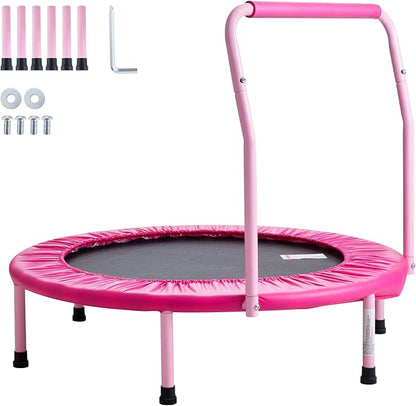 VEVOR 3FT Trampoline 36" Indoor/Outdoor for Toddlers, Foldable Mini Baby With Foam Handle