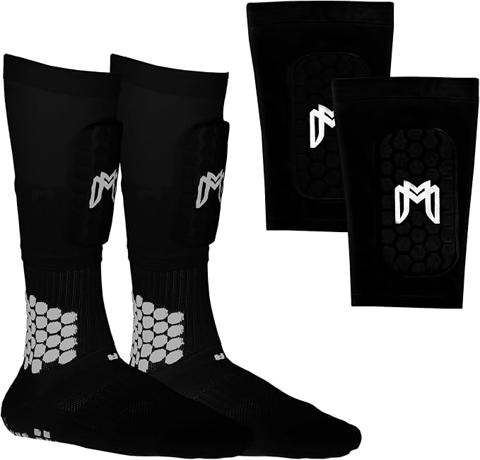 Mini Shin Guards Soccer – Built in Shin Pad Sleeves for Mens, Women, Teens - Small Shin Guards
