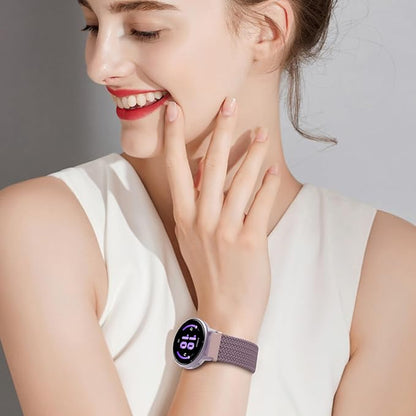FINTIE Magnetic Braided Band Compatible with Garmin Vivoactive 5/6/Vivoactive 3, Garmin Venu/Venu